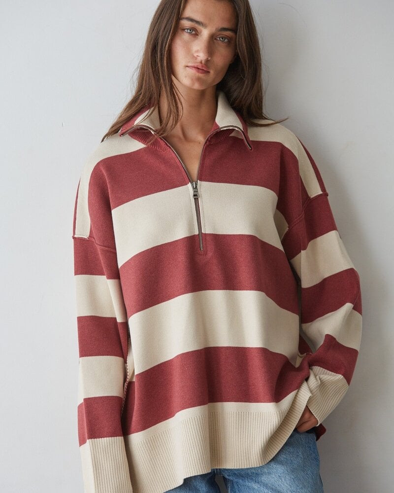 Fontaine Half Zip | Burgundy