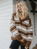 OTTWAY Wilde Fluffy V-Neck Oversized Sweater