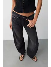 Free People Fable Low-Rise Twisted Bowed Jeans | Overdrive