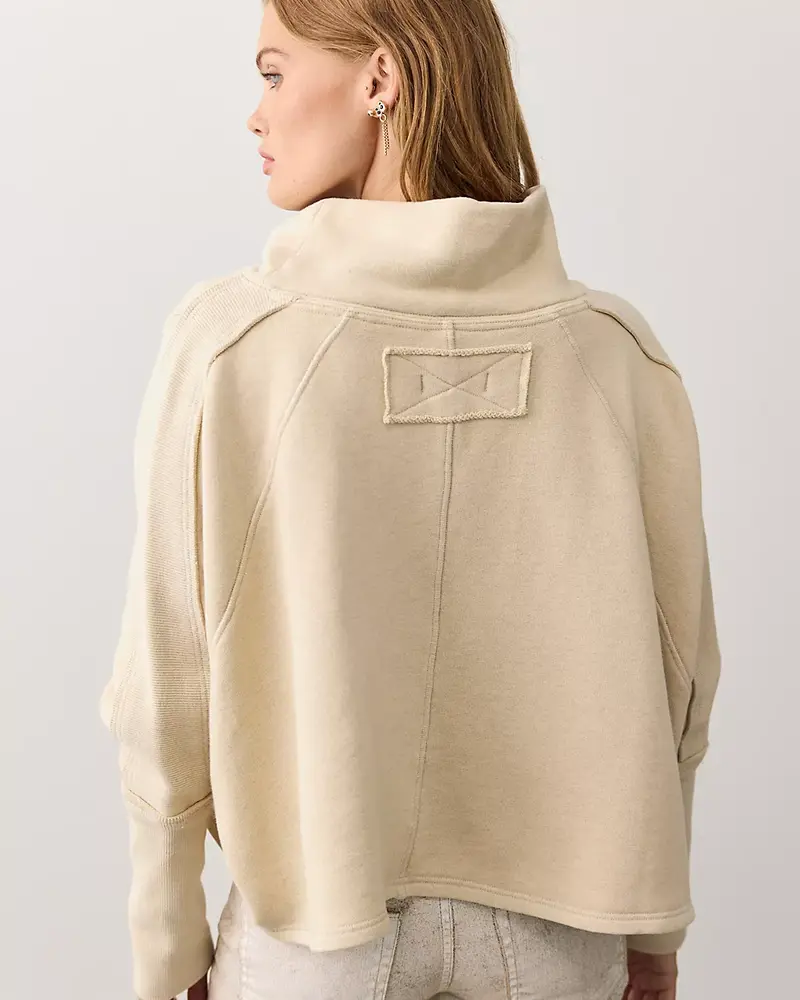 Free People My Girl Funnel-Neck Pullover | Oatmeal