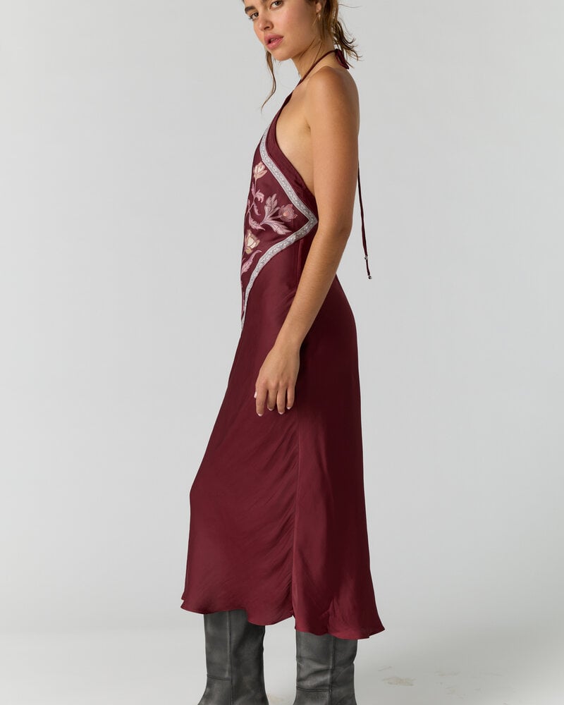 Free People Citrine Midi Dress | Burgundy