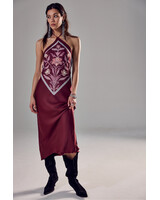 Free People Citrine Midi Dress | Burgundy