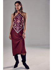 Free People Citrine Midi Dress | Burgundy
