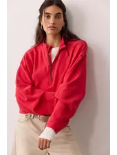 Free People Celeste Quarter Zip | Salsa