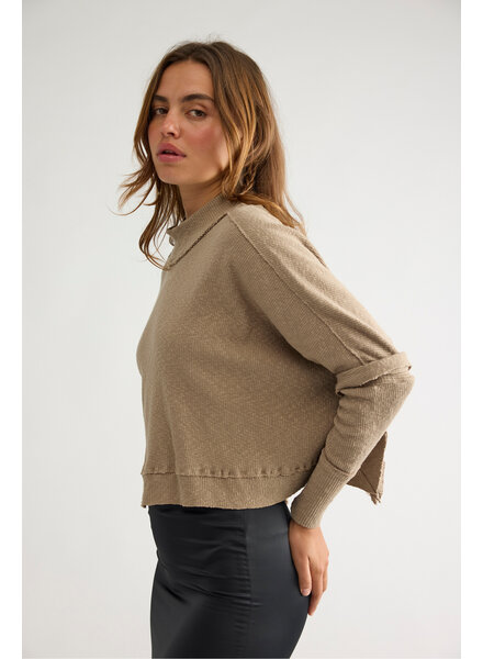 Free People Moon Daisy Turtleneck Twofer | Army