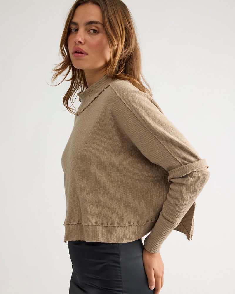 Free People Moon Daisy Turtleneck Twofer | Army