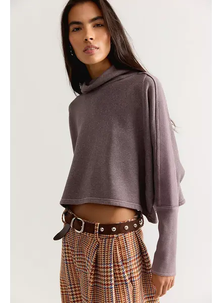 Free People My Girl Funnel-Neck Pullover | Mauve