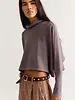 Free People My Girl Funnel-Neck Pullover | Mauve