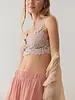 Free People Petal Party Lace Plunge Bralette | Mushroom