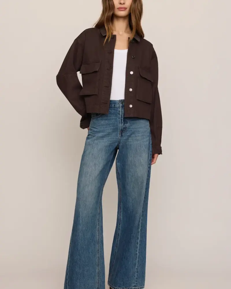 Z Supply Rey Cropped Denim Chore Jacket
