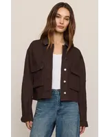 Z Supply Rey Cropped Denim Chore Jacket