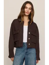 Z Supply Rey Cropped Denim Chore Jacket