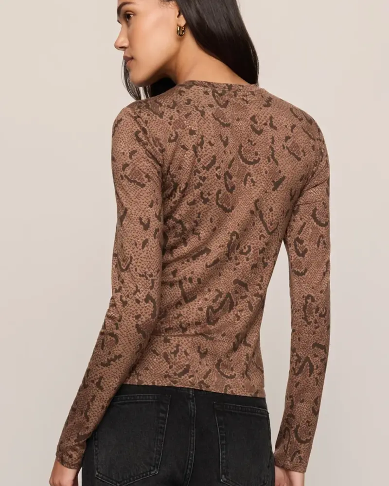 Z Supply Onyx Snake Long Sleeve Top