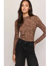 Z Supply Onyx Snake Long Sleeve Top