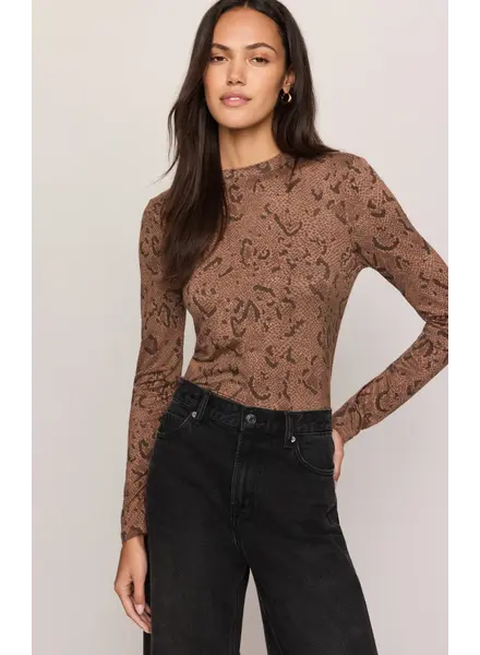 Z Supply Onyx Snake Long Sleeve Top