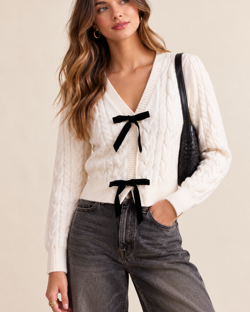 Celeste Bow Cardigan