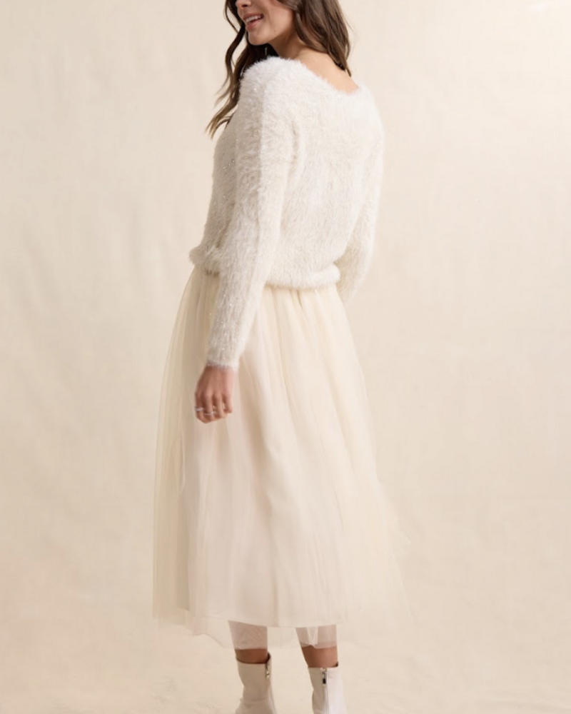 Tulle Midi Skirt