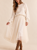 Tulle Midi Skirt