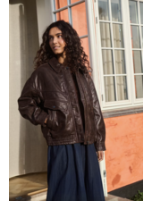Saint Tropez Tulia Genuine Leather Jacket