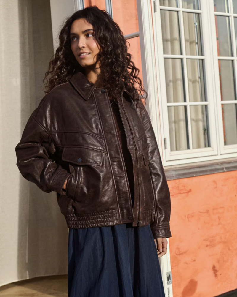 Saint Tropez Tulia Genuine Leather Jacket