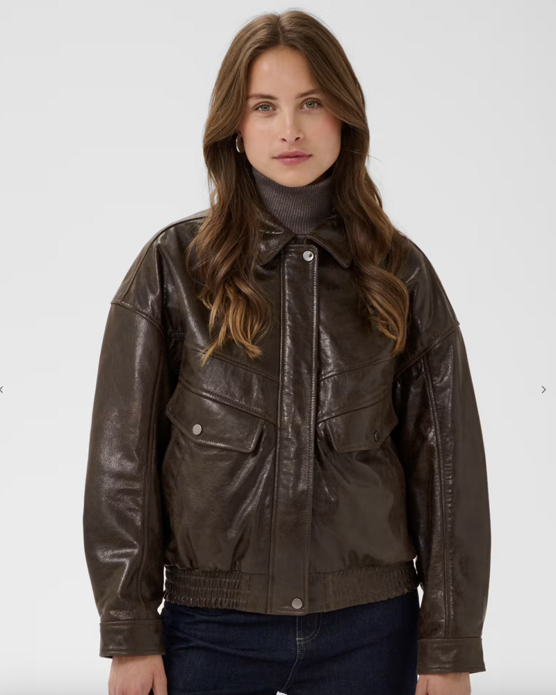 Saint Tropez Tulia Genuine Leather Jacket