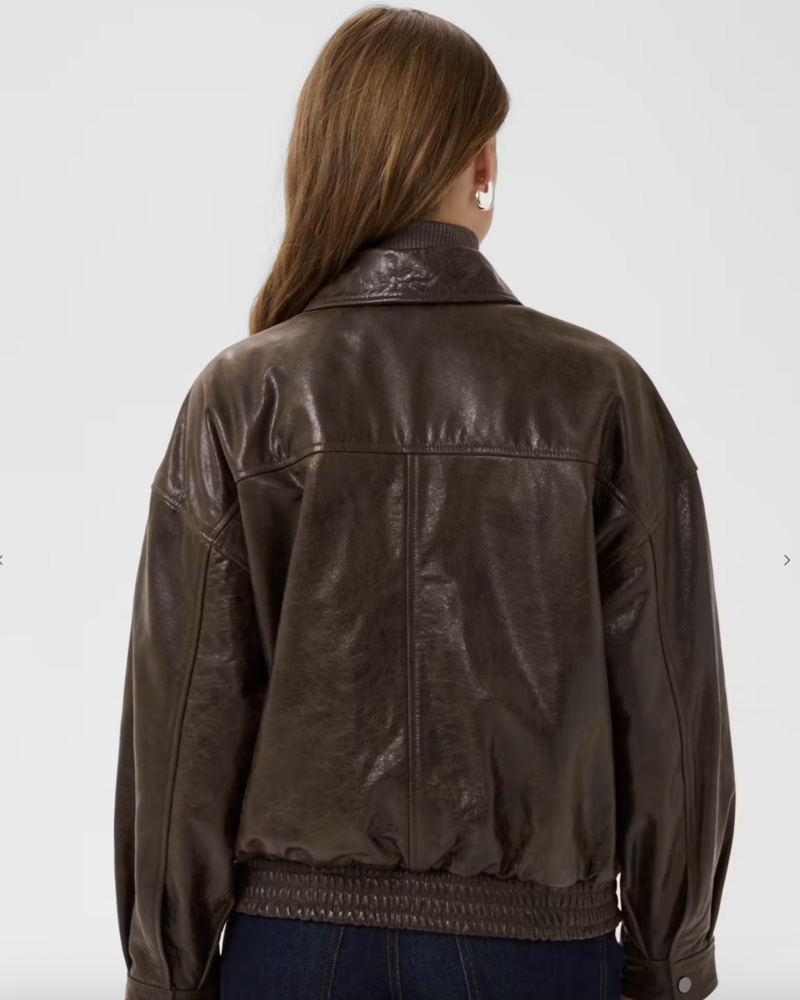Saint Tropez Tulia Genuine Leather Jacket