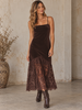 Vero Moda Rikke Bandeau Lace Dress | Brown