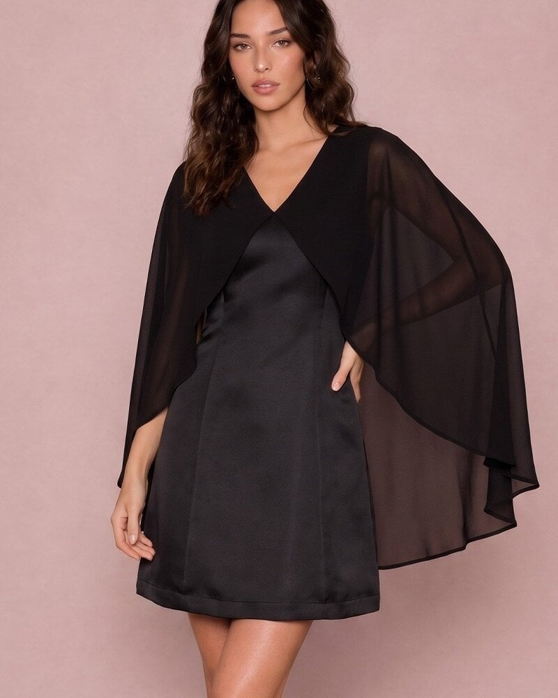 Connie Cape Mini Dress