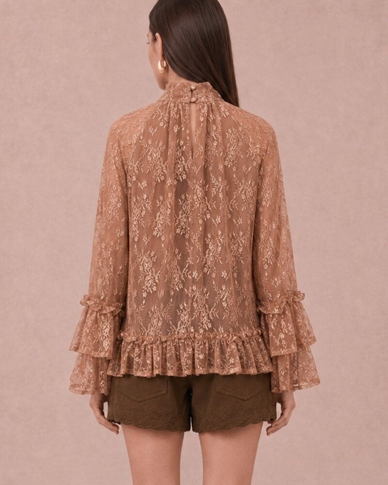 Lolah Lace Long Sleeve Top
