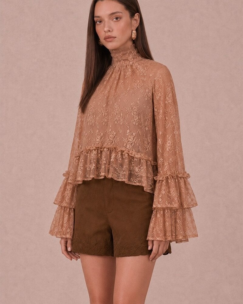 Lolah Lace Long Sleeve Top