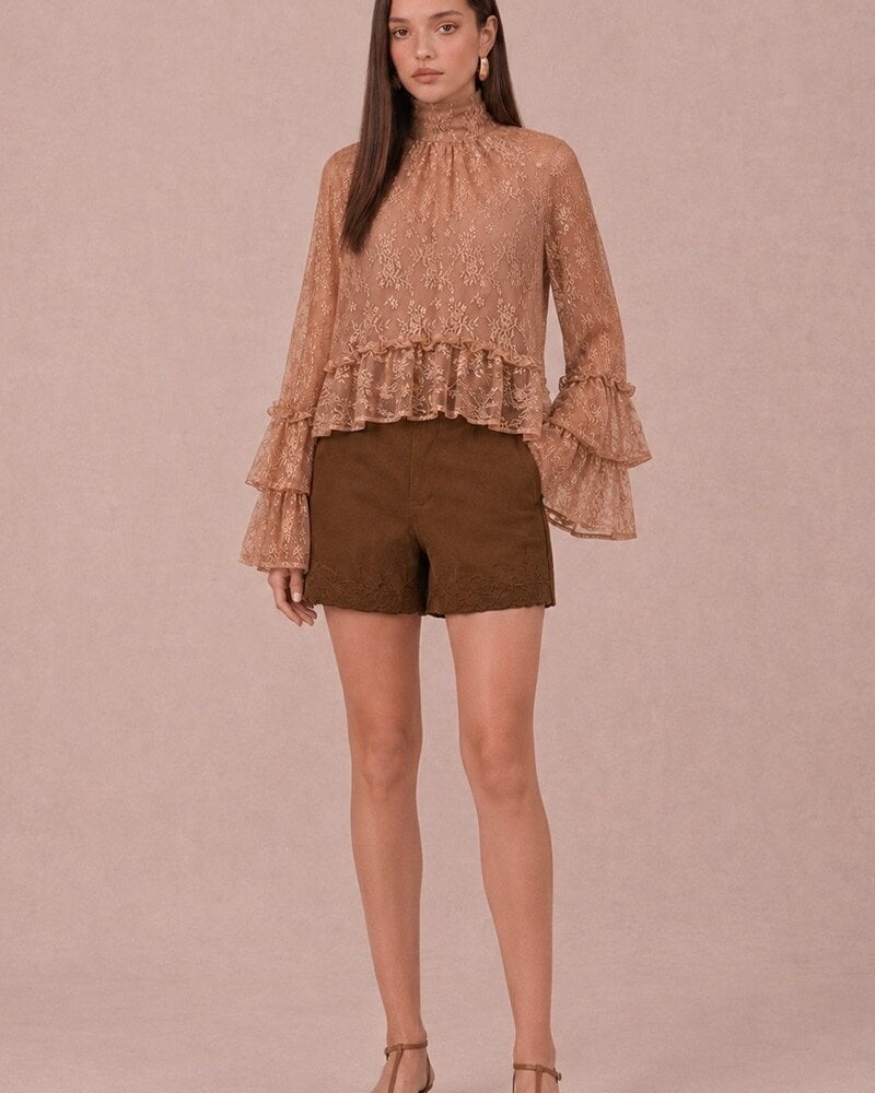 Lolah Lace Long Sleeve Top