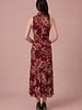 Pamela Paisley Mesh Midi Dress