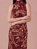 Pamela Paisley Mesh Midi Dress