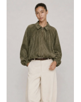 Emmie Faux Suede Bomber Jacket