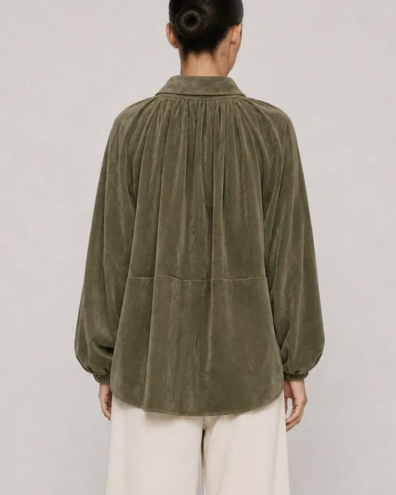 Emmie Faux Suede Bomber Jacket