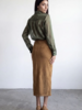 Falcon Faux Suede Midi Skirt