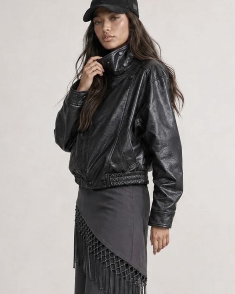 Linden Faux Leather Jacket