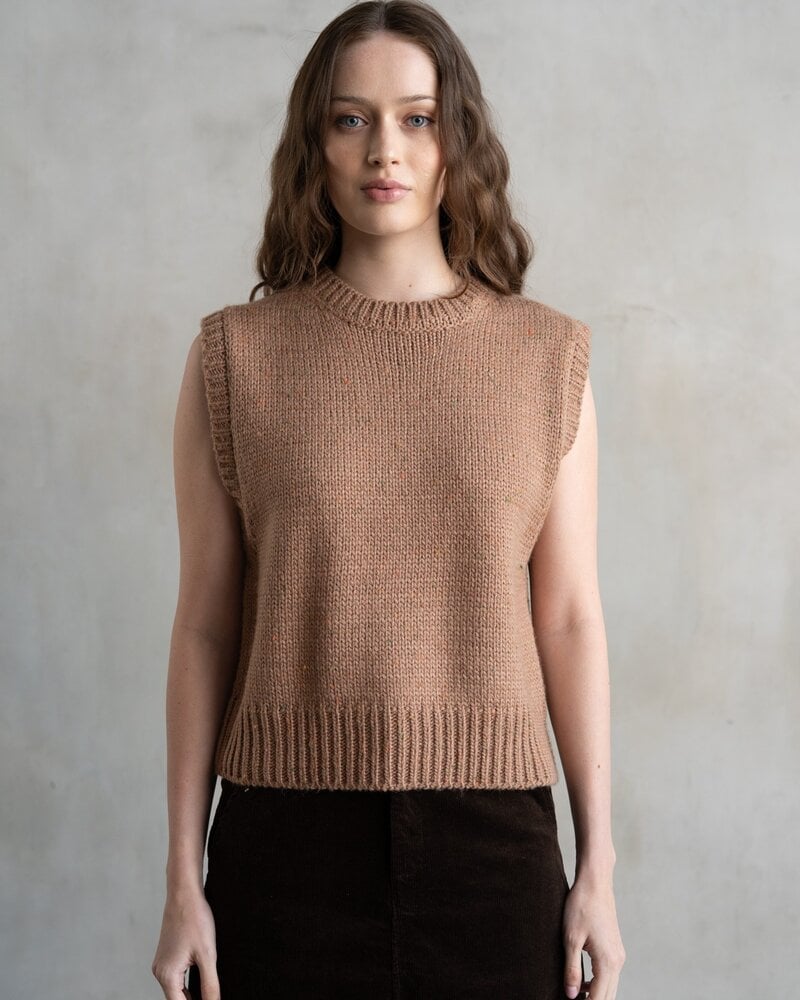 Sonnie Sweater Vest | Brown