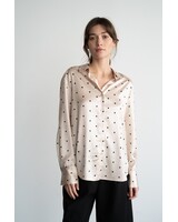 Lauren Silky Polka Dot Blouse