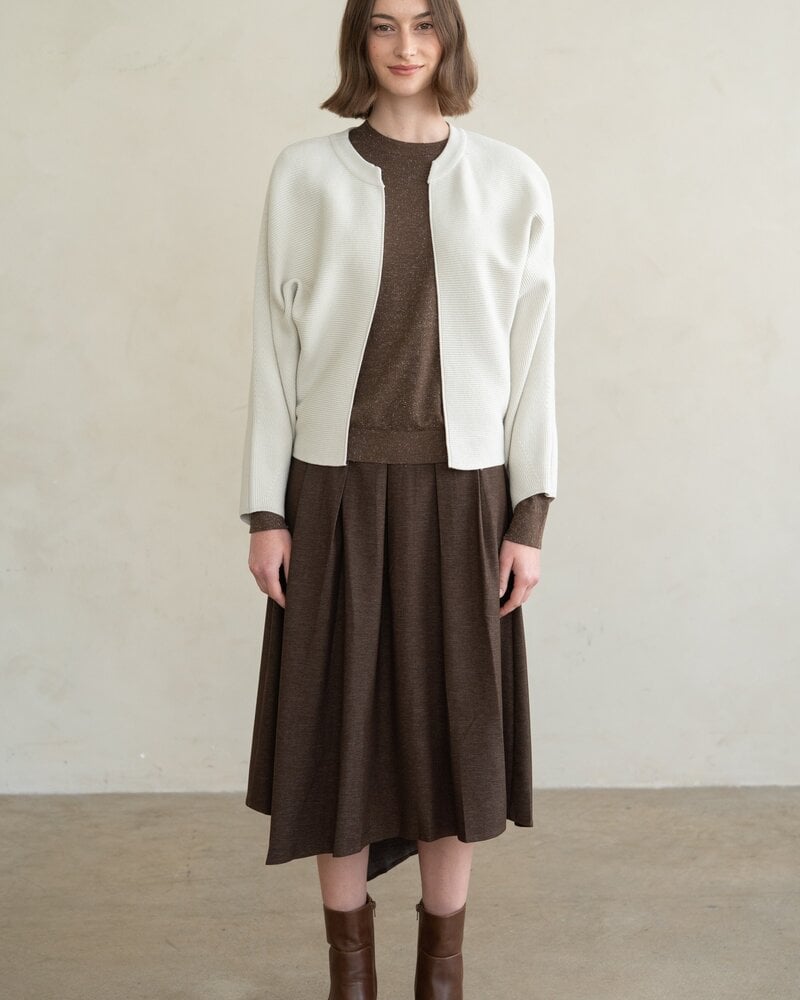 Opal Open Front Knit Cardigan | Ivory