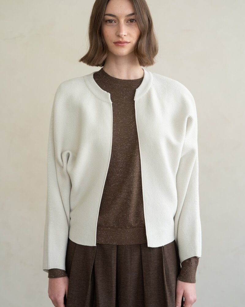 Opal Open Front Knit Cardigan | Ivory