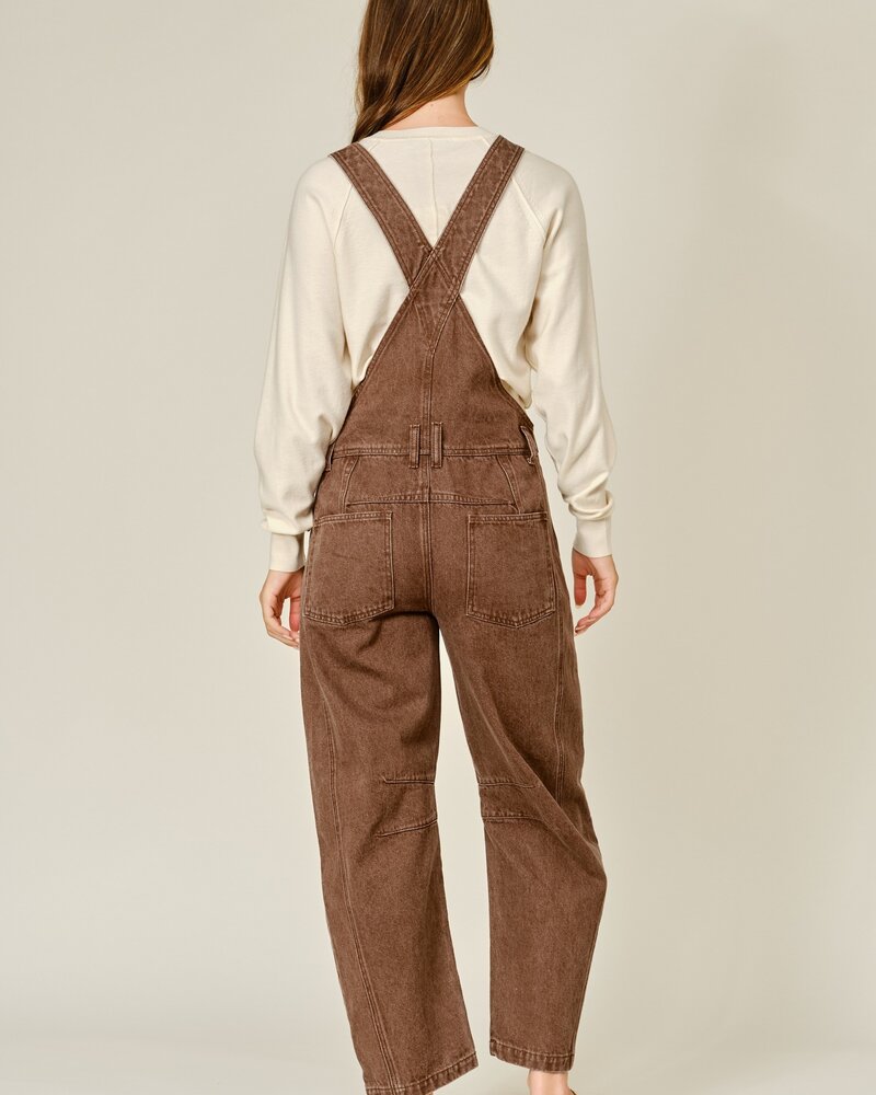 Langdon Denim Overall | Chocolate