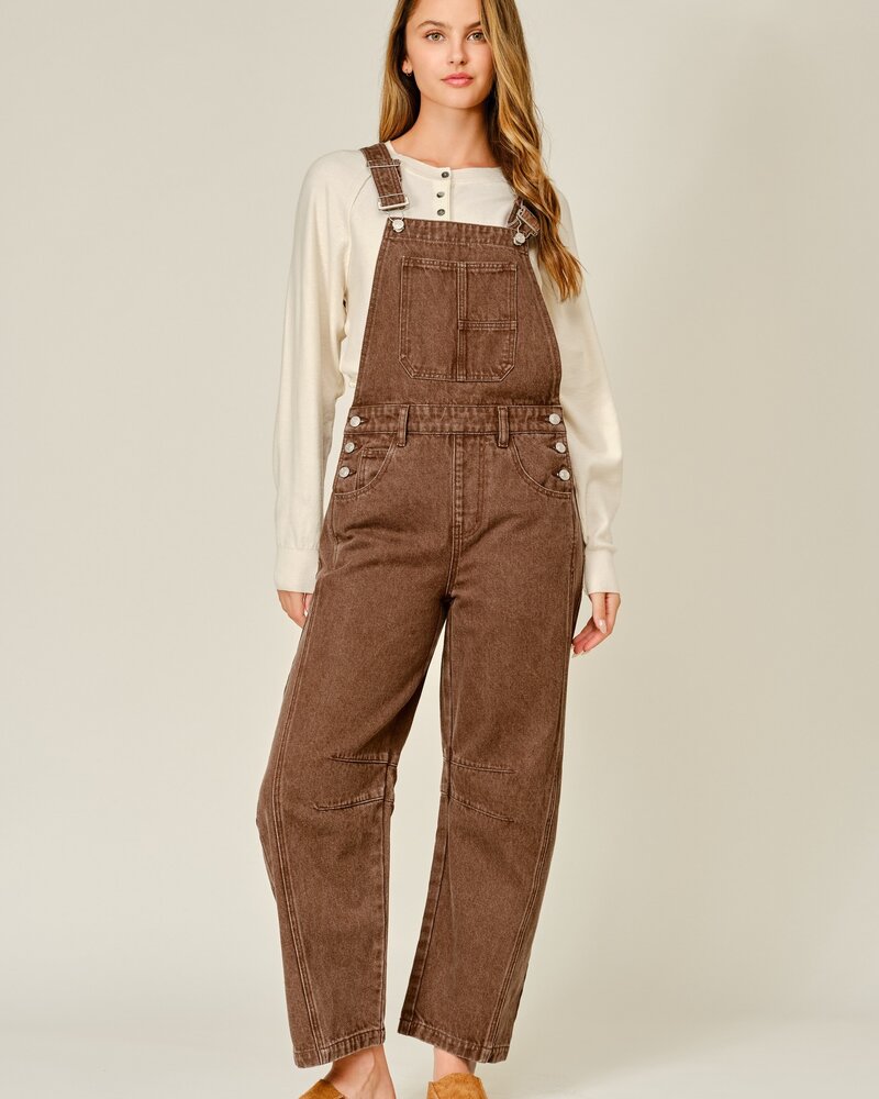 Langdon Denim Overall | Chocolate