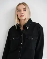 Jolene Denim Shirt | Black