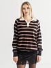 Oversized Knit Polo Shirt | Black