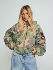Sabbi Be Kind Bomber Jacket Camo