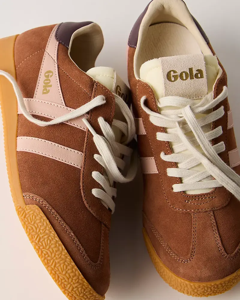 GOLA Elan Sneakers | Umber / Pearl Pink / Cocoa