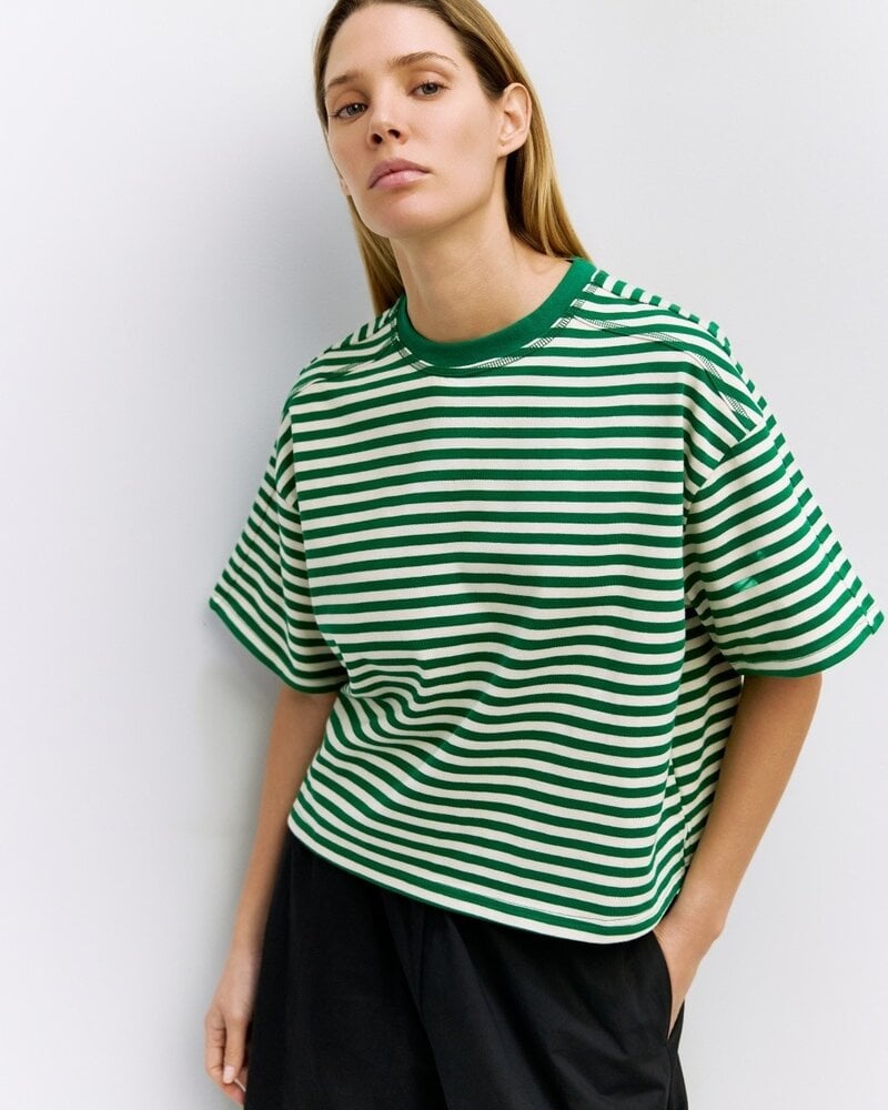 The Max Top | Green Stripe