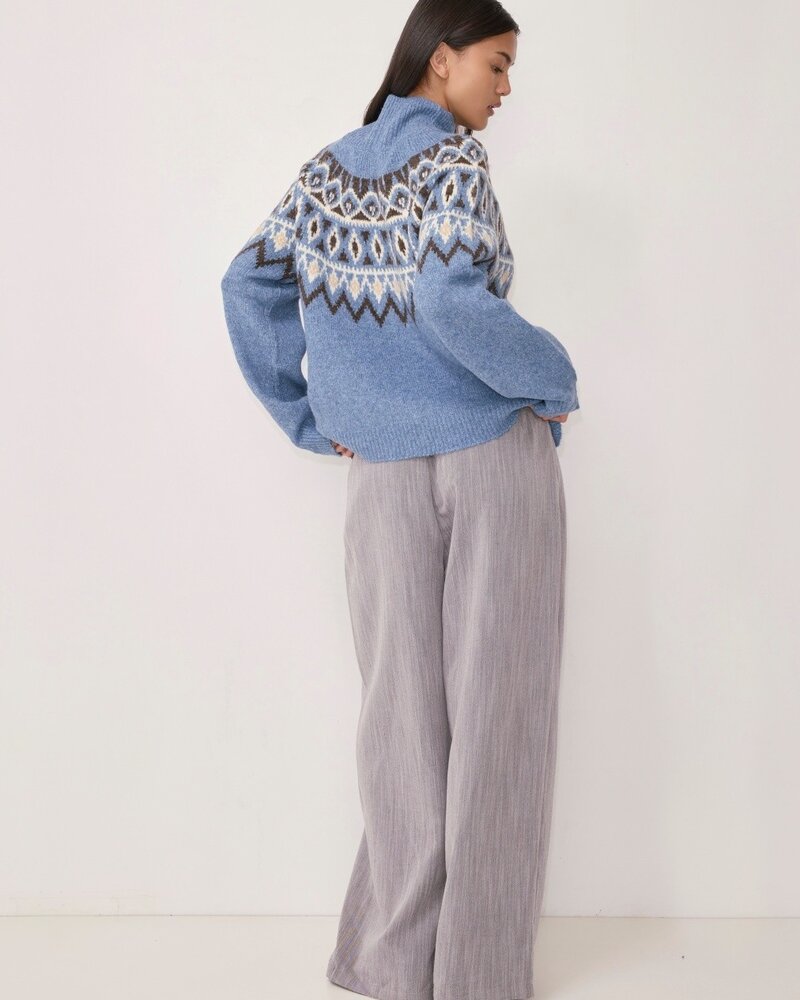 Holly Fair Isle Sweater | Blue