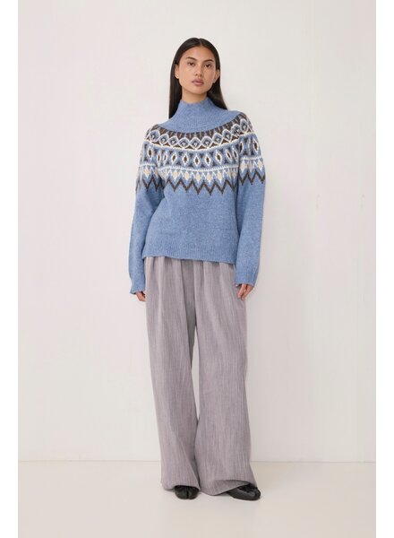 Holly Fair Isle Sweater | Blue
